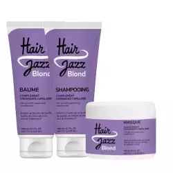 HAIR JAZZ Volle Routine gegen Gelbstich für blondes und graues Haar