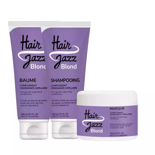HAIR JAZZ Volle Routine gegen Gelbstich für blondes und graues Haar